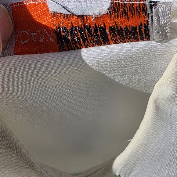 Colorful Embroidered White Button Down Shirt - Picture 2 of 5